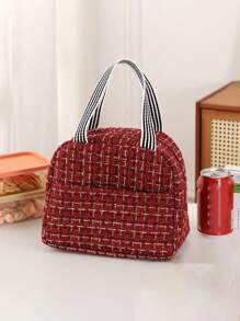 1pc Personalized Lunch Bag, Insulated Thermal Lunchbox Bag With Large Capacity, Portable Handbag Cooler Bag For Picnic, Outdoor, Travel, Kitchen, Students, Office Workers, Suitable As Gift For Family, Friends, Boyfriend/Girlfriend, Christmas, Valentine's Day, Birthday - Multicolor - View 12