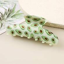 6 Stück/1 Stück Mode Glitzer Mädchen Frucht Muster PVC große Haarspangen, bunte Blumen Haarspangen, geeignet für Frauen, elegant, minimalistisch, multifunktional, für Alltag, Party, Arbeitsoutfit, Reise, Haarschmuck Haarklammer Haarspangen Haarklemme Haar-Fangclip