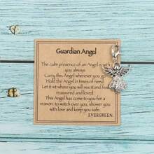 2PCS Guardian Angel Keychain - Amulet For Protecting Health And Safety - Symbol Of Love, Lucky Pocket Hug, Perfect Gift For Family, Friends And Colleagues - Key Ring For Everyday Use