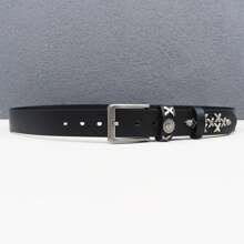 Stage Party Nightclub Style Rivet Belt Fashion Women's Studded Belts High Quality Female PU Leather Rock Women Strap For Jeans Casual, Business, Boyfriend Husband Father Dad Men Gift, Daily Wear, Fashion, Teen, Outdoor, Vacation, Athletic, Travel, Street, Boho, Vintage Fall, Autumn, Halloween Autumn-Winter Accessories,Suitable For Teens, Youth,Men,Casual, Outdoor, Athletic, Vacation, Graduation Gifts, Birthday, Daily Wear