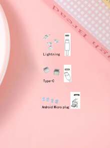 1pc Realistic Metal Cute Smiling Dog Anti-Dust Plug Compatible With IPhone, Android, Lightning, Type-C Port Decor