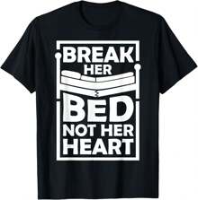 Men's Funny T-Shirt Graphic T-Shirt For Men Guitar Pick T-Shirt Soft Fabric, Breathable, Comfortable Short Sleeve T-Shirts Perfect For Summer - Làm hỏng giường của cô ấy chứ không phải trái tim cô ấy - Xem 1