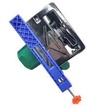 新款可调式切割机底座导轨圆锯铣削定位夹精密木工切割导轨薄锯片夹台锯夹持导轨快速制作等距条切割木工工具 - 藍色 - 查看 8