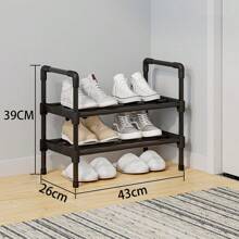 Portascarpe impilabile a 3 ripiani, salvaspazio per ingresso, corridoio e armadio, scaffale per riporre e organizzare le scarpe