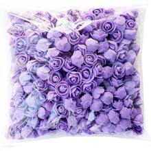 50 piezas de flores de espuma decorativas falsas surtidas de rosas, osos de peluche, unicornios y corazones de 3.5cm, materiales DIY