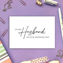 Tarjetas de boda, tarjetas de amor, tarjetas de felicitación de boda románticas para el esposo - Expresa tus verdaderos sentimientos y recuerdos a tu alma gemela en nuestro día especial, tarjetas inusuales