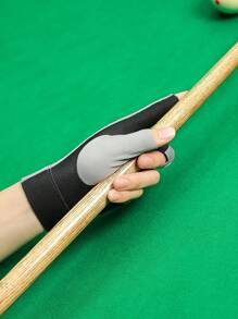 GOLOVEJOY 1pc Snooker/Billiard Glove, Left Hand Only, Thin Breathable Non-Slip 3-Finger Glove