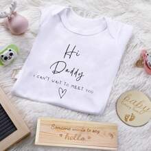 Surprise Pregnancy Announcements For Dad Pregnancy Test Keepsake Box Wooden Baby Announcement Coming Soon Baby Bodysuit Pregnancy Reveal Baby Gift Sets For For Husband Grandparents - Bố - Xem 3