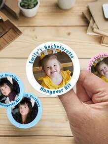 1.57/1.97/2.36/2.76-Inch Custom Stickers And Logos, Customizable Photos And Text, Birthday Stickers, Design Your Own Stickers, Personalized Stickers, Suitable For Various Occasions, Photos, Images, Labels, Custom Logo Stickers, Valentine's Day Stickers, Birthday Party Invitations, Gratitude Party Supplies,Graphic Print