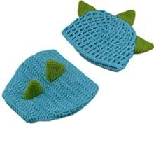 Newborn Cartoon Dinosaur Photography Costume Knitted Photoshoot Hat Set, Baby Unisex Photo Prop Baby Shower Easter Gifts Things For Girls/Boys