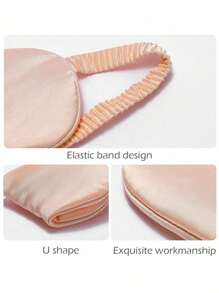 1pc/4pcs Soft & Breathable Faux Silk Sleep Eye Mask, Adjustable Elastic Band. Suitable For Travel, Business Trips, Napping, Flights. Great Companion For Home And Travel.,School,Back To School,Travel,Travel Essentials,Home Essentials,Eye Mask,Sleep Mask