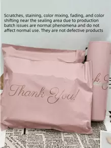 10PCS Attractive Pink Thank You Gift Bags -Secure Sealed Design For Parties & Small Businesses Ideal Party Favor Packaging