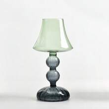 1 pezzo Portacandela in vetro di stile nordico, porta-candela per decorazione e atmosfera d'interni, leggero e di lusso, adatto per casa e feste