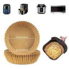 100pcs, Square Disposable Air Fryer Liners (6.3in/8in), Paper Air Fryer Liner Pots, Paper Basket Bowls, Baking Trays, Oven Accessories, Baking Tools, Kitchen Gadgets, Kitchen Accessories - True Color - View 8