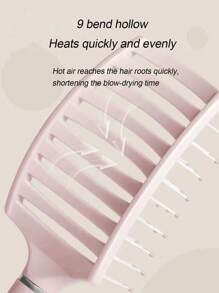 1 套发刷套装 - 1 件弧形头部按摩刷 + 1 件梳子刷 + 1 件卷发刷 + 1 件带气垫的清洁刷和塑料卷发梳发叉、发刷、梳子、美发工具、美发产品及理发沙龙美容旅行必需品配件 - 彩色 - 查看 2