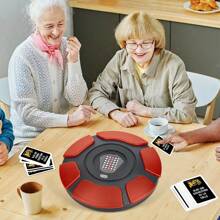 New Crazy Alphabet Game Desktop Game, Upgraded Word Interactive Game Party Stress Relief Toy, Crazy Fire Wheel Alphabet Chessboard, English Word Game Carousel Board Game, Suitable For Family Reunions Or Parties To Play Together As Stress Relief Mini Games