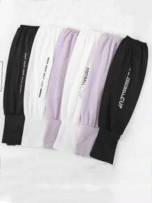 1pc Summer Men Lightweight Breathable UV Protection Arm Sleeves, Women Casual Sun Block Arm Cover For Driving, Cycling, Fishing - Multicolor - View 9