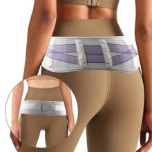 1pc Back Brace For Lower Back Support - Breathable Design With Lumbar Support Pad - For Home & Lifting At Work - For Men & Women - Multicolor - View 8