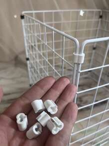 40/100pcs Plastic Y-Shape Connectors For DIY Wire Net, Modular Network Kit For Pet Cage Assembly Without Battery, With Rotating & Foldable Quick Release Clips - Multicolor - View 3