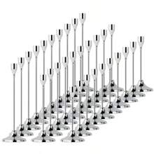 Set Of 30 Golden Cone-Shaped Candle Holders, Perfect For Romantic European-Style Candlelit Dinners, Wedding Decorations, Room Decor, Home Decor, And Various Festive Table Decorations - Ideal For Christmas, Halloween, Easter, Diwali, Thanksgiving, Weddings, Banquets, Parties, Home And Hotel Decor, Durable, Easy To Assemble, (Candles Not Included) Gifts Birthday Graduation