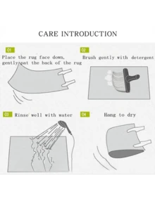 Soft And Comfortable High-Quality Luxurious Blue Skull And Modern Art Rose Pattern Premium Velvet Rug, Unique Design Rebellious Style, Suitable For Bedroom, Living Room, Hallway, Kids Room, Gaming Room, Multi-Functional Spaces, Home Decor, Machine Washable, Available In Large And Small Sizes - Dusty Blue - View 10