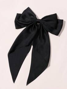 1pc Women Wear Satin Long Floating Bow Silk Hair Clips, Headpieces, And Hair Accessories On A Daily Basis