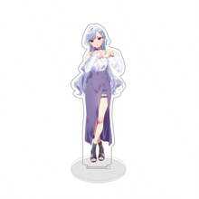 Anime Kimi No Koto Ga Dai Dai Dai Dai Daisuki Na Hyaku-Nin No Kanojo Decoración de marca de soporte acrílico de conejo de Pascua de 15 cm de alto