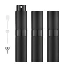 3pcs/Set 10ML Refillable Perfume Bottles, Refillable Perfume Atomizer Bottles, Perfume Travel Spray Bottles, Mini Portable Empty Liquid Containers, Travel Essentials, Beach Travel Storage Bag