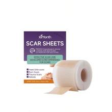 1 rol onzichtbare siliconen gel litteken concealer tape, lichtbeige kleefstrip voor naadloze litteken bedekking en vervaging
