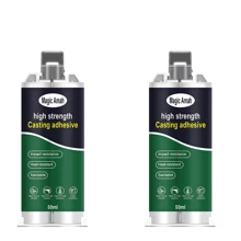 1pc Casting Epoxy Adhesive For Metal Repair, Castable Alloy For Cast Iron, Cast Aluminum, Copper, Industrial Equipment Maintenance, Mechanical Parts Repair, Auto Castings Restoration, Mold Repair, Artwork Restoration, High Strength, Heat Resistant, Wear Resistant, Waterproof, Rust Proof, Fast Curing