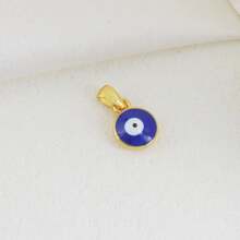 1 pieza de Colgante de forma de cereza, luna y ojo malvado de cobre con micro incrustación de circonita, adecuado para pulsera, tobillera, pendientes, collar, llavero y decoración colgante versátil. - Multicolor - Ver 9