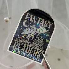 Fantasy Leser Aufkleber, Bücherwurm Aufkleber, Geschenk für Buchliebhaber, Bücher Merchandising, Kindle Aufkleber, Schmöker Leser, Leseliebhaber, E-Book Reader, Schulmaterial