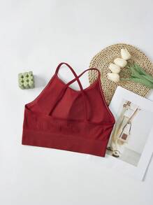 3 Sets Women Seamless Wireless Criss-Cross Back Comfort Sports Bras