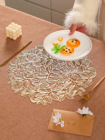 2 件/4 件/6 件金色 15 英寸防滑不对称餐垫、厨房配件、餐桌垫适用于餐厅和派对、餐厅、节日、婚礼、派对、酒店、农舍、家庭聚会桌面装饰