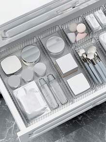 1 Stück / 3 Stück / 4 Stück / 7 Stück hochwertige luxuriöse multifunktionale Aufbewahrungsbox, Desktop Organizer Aufbewahrungsbox, Zuhause Hartes Material Schublade mit integrierter Kosmetikaufbewahrung, separater Schminktisch Desktop Hautpflege Produktorganizer, geeignet für Wohnzimmer, Badezimmer, Schminktisch, Organisationsaufbewahrung, für Urlaub, Strand, Badezimmer, Schlafzimmer, große Kapazität