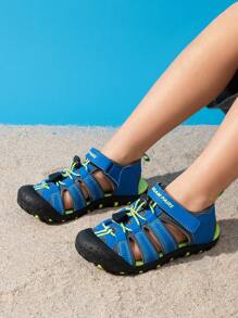 Boys Girls Closed-Toe Outdoor Summer Sport Sandals(Toddler/Little Kid/Big Kid) - Xanh đậm - Xem 2