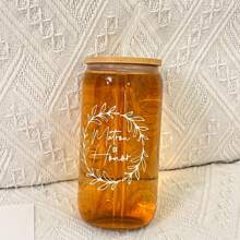 5件套伴娘求婚婚礼礼物套装，伴娘礼物，准新娘礼物，16盎司玻璃杯，化妆包，婚礼装饰，家居装饰，房间装饰，派对回礼，生日毕业派对装饰，单身派对装饰