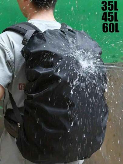 1 st 35L/45L/60L/70L Vattentät ryggsäck Regnskydd för utomhusresor och sport - Dammtätt och bärbart skydd, Ultralätt med reflekterande remsa Anti-dammskydd för vandring Camping Cykelresor