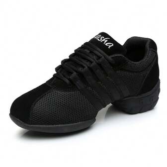 女士网胶底舞蹈鞋软底广场舞鞋四季透气舞蹈练功鞋形体舞健身运动鞋休闲鞋