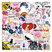 55Pcs Pregnancy Stickers Pack | Western Stickers,High Quality Stickers For Scrapbook,Graffiti Sticker,Journaling,Laptop,Bumper,Skateboard,Water Bottles,Computer,Cartoon,Hard Hat,Car Stickers,Stickers Can Bring A Lot Of Fun To Your Life,The Perfect Gift For Adults