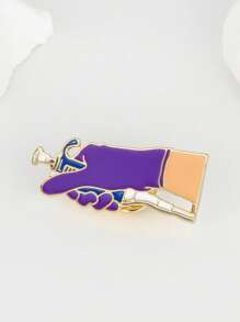 Medical Pipette Syringe Enamel Brooch Chemical Laboratory Pin For Scientist Doctor Nurse Jewelry Gift - Multicolor - View 1