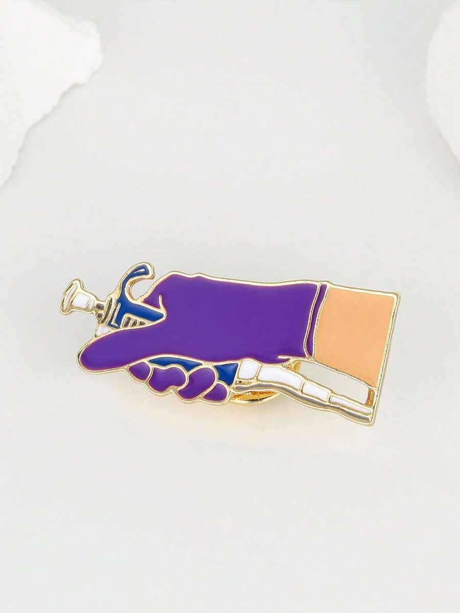 Medical Pipette Syringe Enamel Brooch Chemical Laboratory Pin For Scientist Doctor Nurse Jewelry Gift - Multicolor - View 1