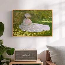 1pc Botanical Monet Exhibition Artwork Canvas Paintings Famous Artist Wall Arts Posters For Bedroom Office Home Decor No Frame ﻿ - Multicolor - View 14