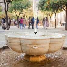 1pc Solar Powered Fountain Pump Kit, 1.5W 150L/40gal/H, 2.5W 220L/58gal/H Outdoor Water Fountain Pump, Separate Pump And Solar Panel For Easier Installation And Use, 11*11cm/15.5*15.5cm Solar Panel, 3 Connectors 8 Nozzles, Max Lift 70cm, Suitable For Bird Bath, Pond, Garden, Fish Tank - Solar Powered, No Battery Required, Plastic Material