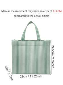 Customized Name Easter Picture Splicing Striped Handbag Large Capacity Canvas Bag Female Work Bag Student Backpack Elegant And Fresh Vertical Pattern Tote Bag Office Worker Commuter Large Capacity Handbag Bento Bag Small Square Bag Korean Edition Fashion Simple Handbag Handbag Shoulder Bag Art Bag Data Bag Leisure Bag New Large Capacity Bento Bag Vertical Stripe