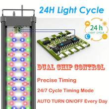 110-140cm Fish Tank LED Aquarium Light RGB With Timer Full Spectrum,AUTO Turn ON/OFF Everyday - UK Plug(220-240V) - View 5