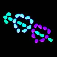 100/300 Pcs Glow In Dark Rocks Luminous Stone Garden Accessories Micro Landscape Fish Tank Decoration Outdoor Patio Lawn Yard Kit - Multicolor - View 4