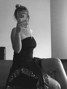 Jeta Ari Sequin Asymmetrical Hem Tube Top - Black - View 3