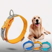 airskyce 户外狗项圈，适合中小型犬，松狮犬，柯基犬，博美犬颈带 - 黃色 - 查看 1