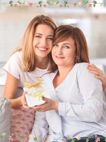 6 包 - 带手柄的感谢礼品袋 5.9 X 5.3 英寸小礼品袋，带蝴蝶结丝带派对礼品袋，纸质礼品袋，散装，适用于婴儿洗礼、婚礼、派对回礼、生日、 - 白色 - 查看 5